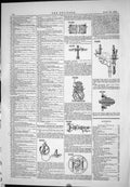 Antique Old Print 1885 American Patents Hamborg Jackson Mcgahan Willis Barber