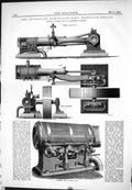 Old Engineering 1885 25-H.P. Wheelock Engine Adamson Valve Gear Machi Victorian