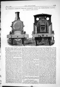 Old Webb M.I.C.E. 1885 Compound Locomotive Train Engine London Railwa Victorian