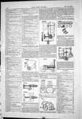 Old Print American Patents Tallow Hyman 1885 Traction Engine Ervin Bearly 19th