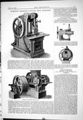 Antique Print 1885 Johnson Brick Machinery Press Steam Hammers Slide Valves