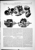Antique Old Print 1885 Inventions Exhibition Fielding High-Speed Engine Platt