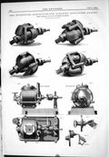 Antique Old Print 1885 Fielding High-Speed Engine Fielding Platt Swing Bridge