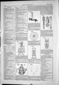 Antique Old Print 1885 American Patents Engine Herman Wilcox Stanley Marshall