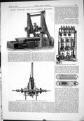 Old Print 1885 Sharp Stewart Planing Machine James Trotter Bell Bottomley 19th
