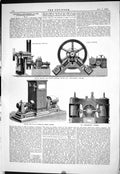 Old 1885 Engineering Electrical Inventions Exhibition Mather Platt Dy Victorian