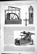 Old 1885 Grasshopper Engine Eagle Foundry Birmingham Brunton Bange Gu Victorian
