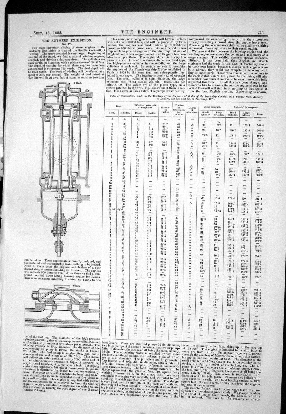 Old 1885 Antwerp Exhibition Cockerill H.M.S. Scout Cable Gripper Conc Victorian