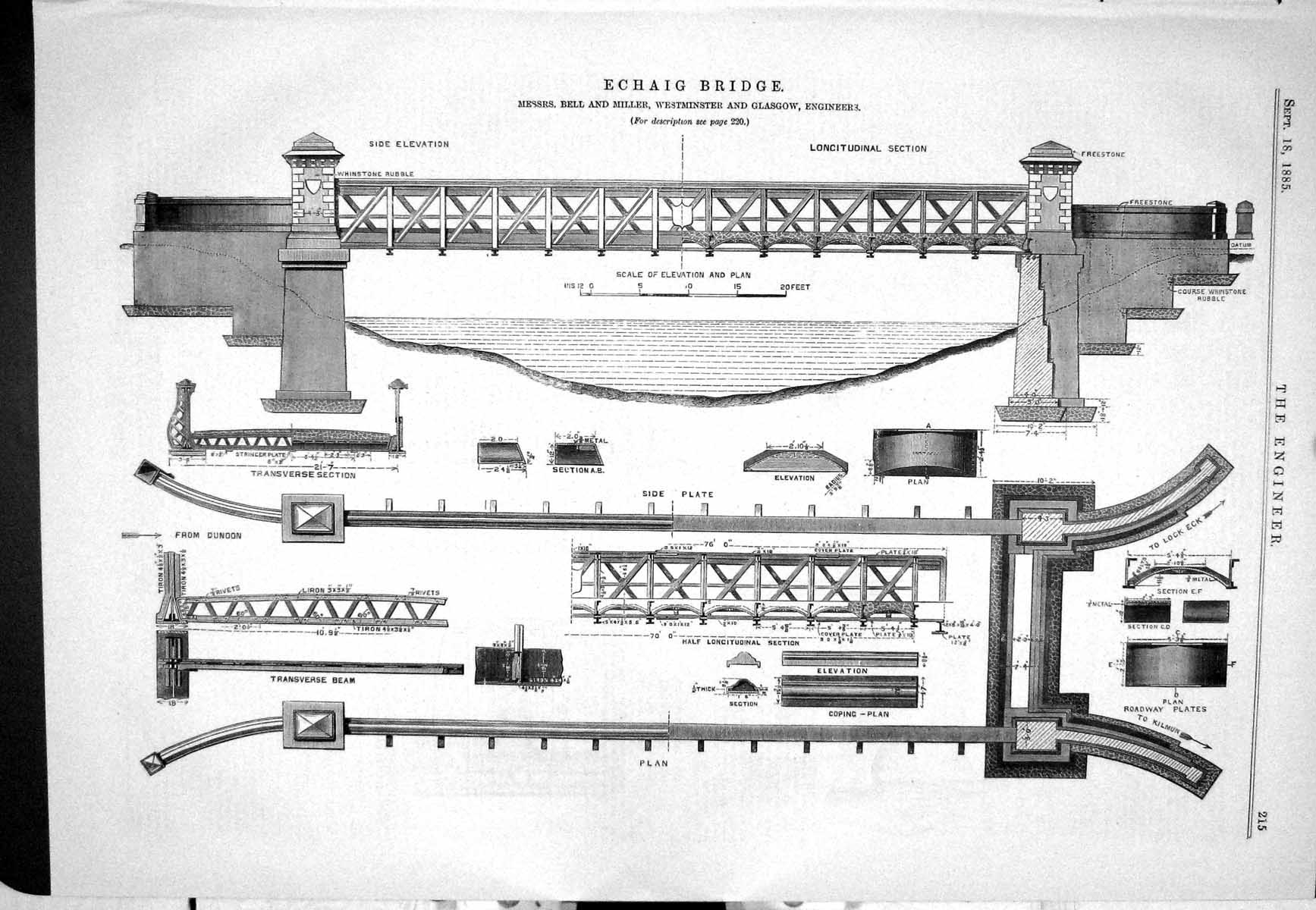Old 1885 Echaig Bridge Bell Miller Roundthwaite Harrison Bessbook New Victorian