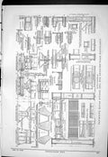 Old Print 1885 Bridges Indian State Railways Contracts Plan Section View 19th
