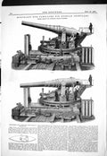 Old 1885 Moncrieff Gun Carriage Russian Ironclads Easton Anderson Eri Victorian