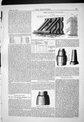 Old Print 1885 Cadiz Target Armstrong Guns Viaduct Tay Plan River Barlow 19th