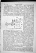 Old Print 1885 Starboard Engine Locomotives Phlegeton Antwerp Exhibition 19th