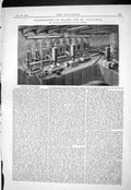 Antique Old Print 1885 Condensers S.S. Calabria Kirkaldy West India Dock Road