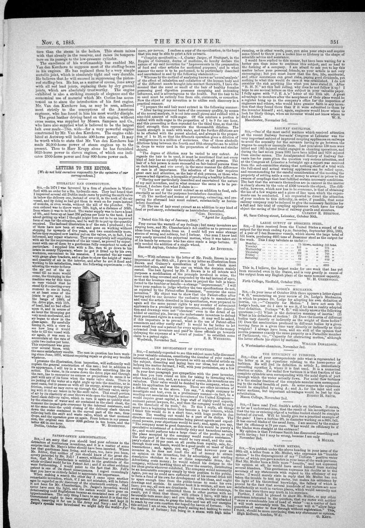 Old 1885 Letters Editor Hall Verity Coupling Hedge Switches Cut-Outs Victorian