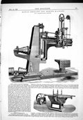 Old 1885 Radial Drilling Boring Machine Hamilton Planer Rapier Titan Victorian