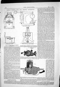 Old Print 1885 Faija Cement Mill Testing Apparatus Pearse Friction Still 19th