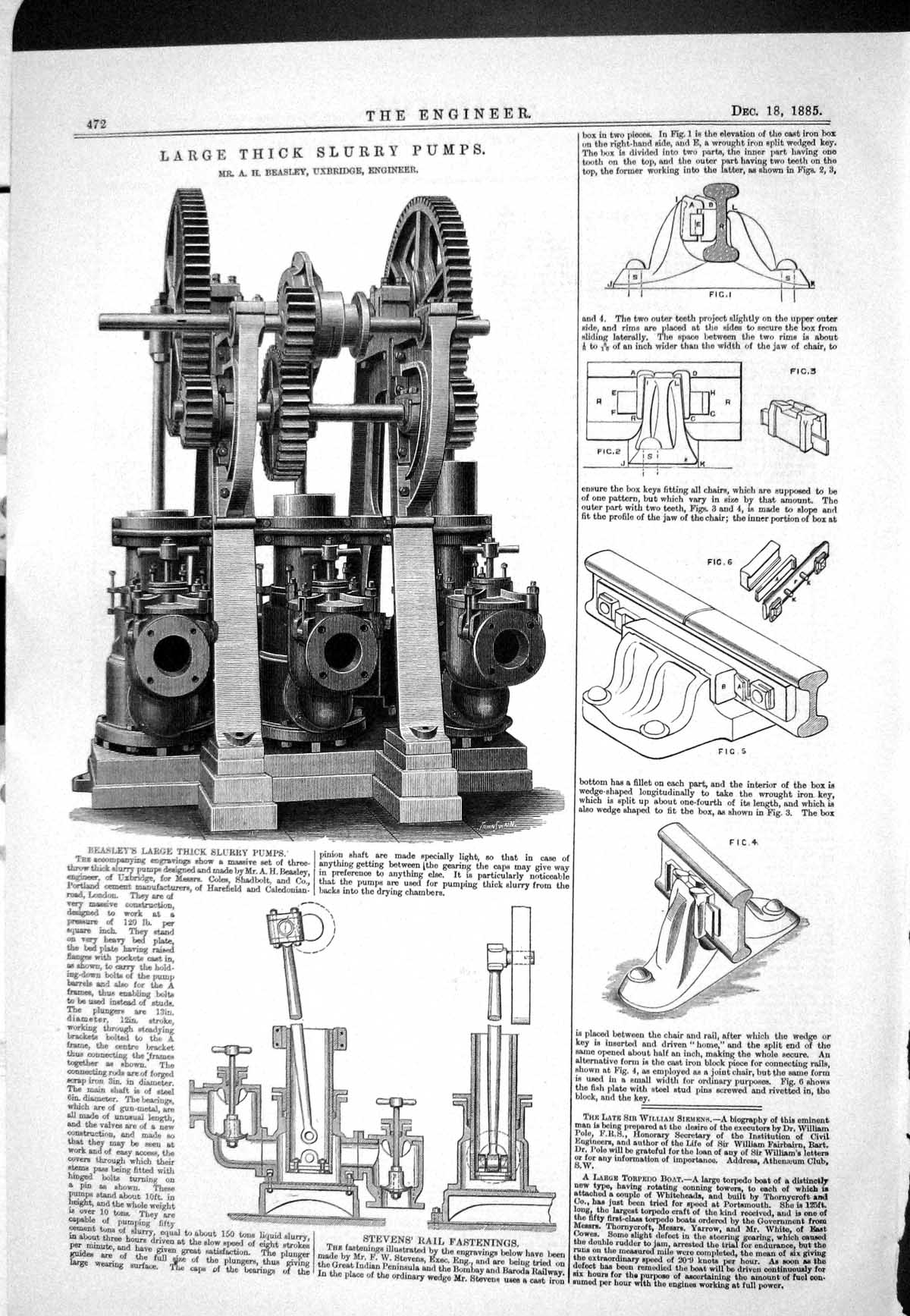 Old 1885 Large Thick Slurry Pumps Beasley Uxbridge Stevens Fastenings Victorian