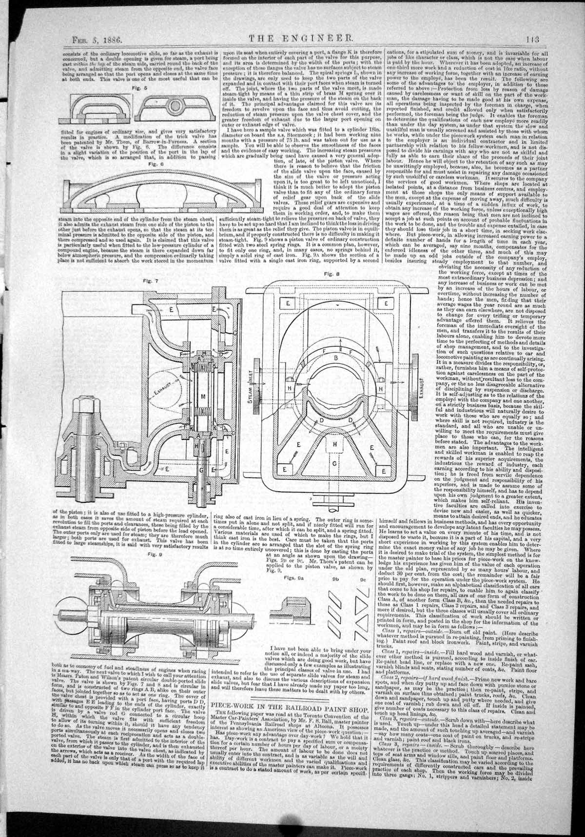 Old Print 1886 Machinery Diagrams Luke Patent Collar Royal Courts Justice 19th