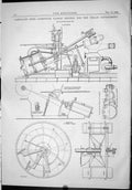 Antique Print Contracts Open Compound Paddle Engines Indian Government 1886