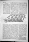 Antique Print 1886 Isometrical American Trussed Bridge Robert Hudson Graham