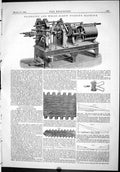 Old Engineering 1886 Fairbairn Wells Screw Forging Machine Manchester Victorian