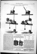 Antique Old Print 1886 Clarke Signal Wire Compensator Pearn Bates Slide Valve