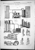 Antique Print 1886 Refrigerating Ice-Making Machinery Condenser Brine Inlet