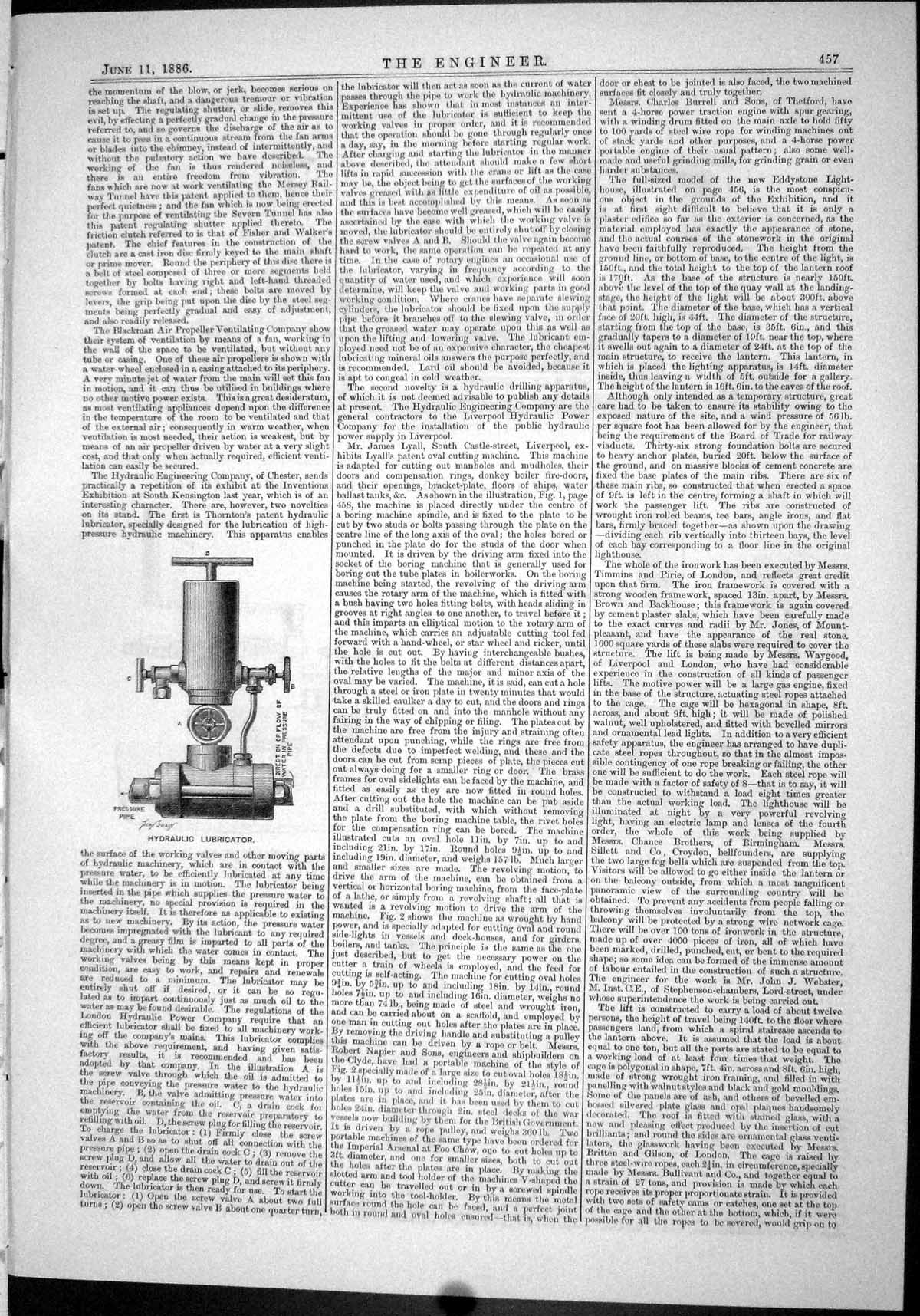 Old 1886 Hydraulic Lubricator Liverpool Black Metre Gauge Engine Lyal Victorian