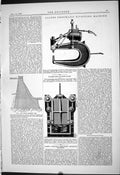 Old Print 1887 Allen Pneumatic Rivetting Machine Water-Tight Bunker Doors 19th