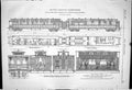 Antique Old Print 1887 Hotel Saloon Carriages Train Railways Brown Marshalls