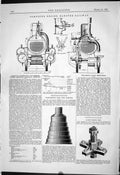 Old 1887 Engine Hanover Railway Partington Fire-Box Train Borries Sys Victorian