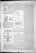 Antique Old Print Engineering 1887 Water Raising Machines Diagrams Equations