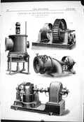 Old 1887 Turbines Manchester Exhibition Gunther Thornycroft Fire-Boxe Victorian