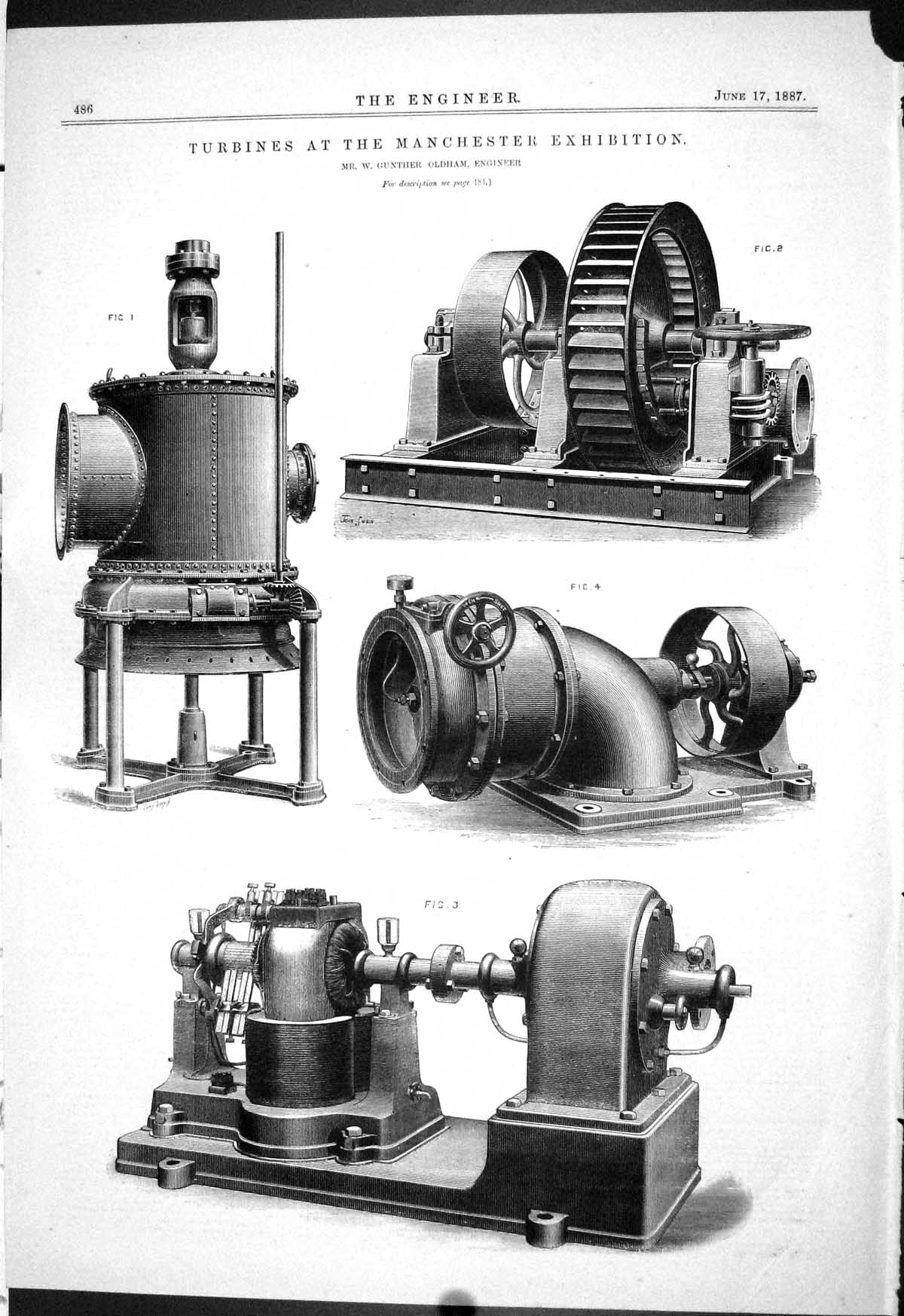 Old 1887 Turbines Manchester Exhibition Gunther Thornycroft Fire-Boxe Victorian