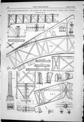 Old Engineering 1887 Paris Exhibition Romachinery Hall Bulding Diagra Victorian