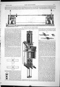 Antique Old Print 1887 Baling Hoop Punching Machine Turner Salford Manchester
