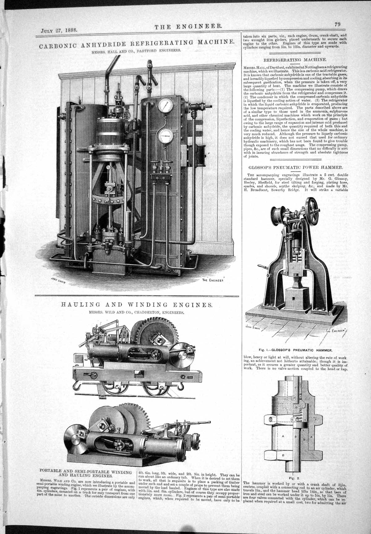 Old 1888 Carbonic Anhydride Refrigerating Machine Winding Engine Wild Victorian