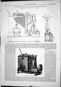 Old 1888 Engineering Shipman Automatic Steam Engine John Rollins Lond Victorian