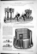 Old 1888 Centrifugal Pumping Machinery Gwynne Foundry Plant Sargents Victorian