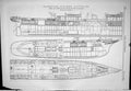 Old Print 1888 Plan Diagrams Passenger Steamer Elettrico Stephen Glasgow 19th