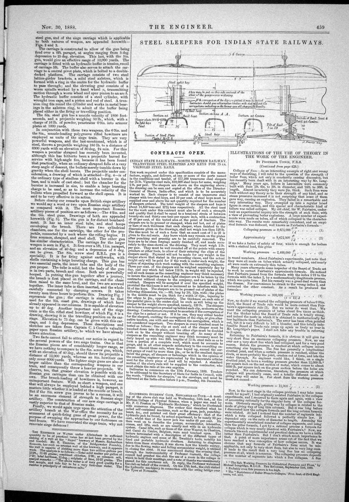 Old 1888 Engineering Steel Sleepers Indian State Railway Contracts Op Victorian