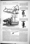 Old 1888 Howard'S Steel Frame Sheaf-Binding Reaper Wildemann Lubricat Victorian