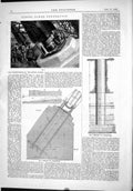 Antique Old Print 1889 Eiffel Tower Foundation Construction Alexandre Gustave