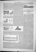 Old Print 1889 Vertical Section Plank Canalisation Rivers Rock Foundation 19th