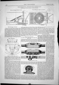 Old Print 1889 Hopcraft Rotative Furnace Bauer Stocks Tube Bolt Vice Dies 19th