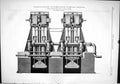 Old Direct-Acting Accumulator Pumping Engine Hathorn Davey 1889 Engin Victorian