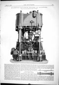 Old 1889 Quadruple Expansion Engines Ship Singapore Fleming Ferguson Victorian