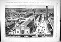 Antique Print 1889 View Central Station Compagnie Bellville Paris Fountains