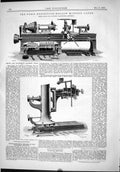 Old 1889 Engineering Hollow Mandrill Lathe Smith Coventry Machinery T Victorian